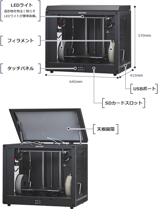 【国産大型3Dプリンタ】MF-1050 ＋フィラメント 　【武藤】 国産大型3Dプリンタ】MF-1050 ＋フィラメント ＋交換ノズル